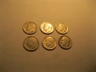 Roosevelt silver dimes (6) 1951-S