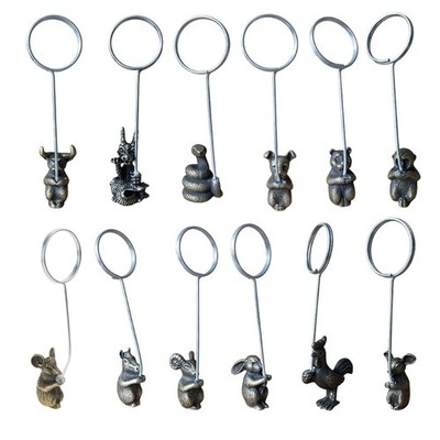Unique Cultural Gift Item Metal Zodiacs Memo Holders For Event And Home Display