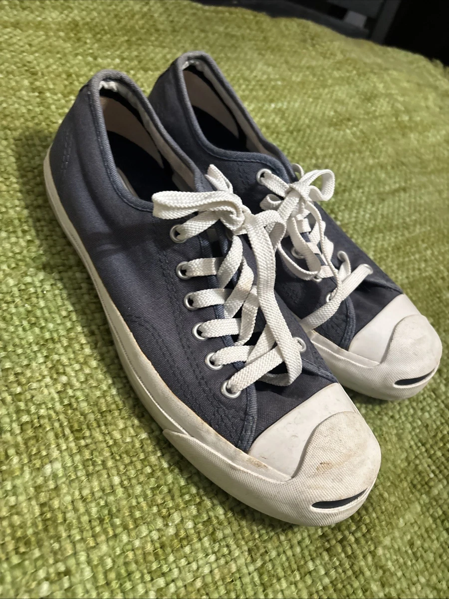 Vintage Men’s Low Top Converse Jack Purcell Navy And White Men’s 7.5 Women’s 9