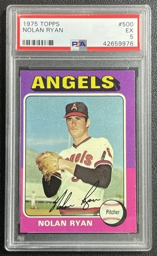 NOLAN RYAN PSA 5 1975 TOPPS #500 ANGELS 9976