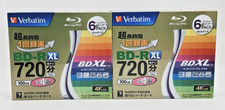 Verbatim VBR520YP6VTO BD-R XL 100GB BDXL 2-4X Triple Layer 12 Discs New Sealed