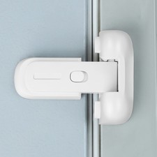 Refrigerator Fridge Freezer Door Lock for Kids, Child Proof Refrigerator Latch L