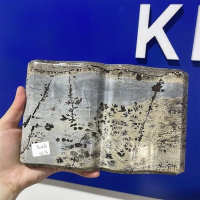 3LB 7.6''Natural Picture Jasper Book Statue Crystal Reiki Carved Quartz Decor