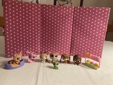 LITTLEST PET SHOP MIXED LOT: BEAGLE, BASSET HOUND , TIGER CAT, INCHWORM  MORE