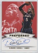 2013-14 Preferred Panini Signatures Red 10/99 DeMarre Carroll #594 Auto 0af