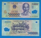 3,000,000 Vietnamese Dong 6 X 500K VND Vietnam Notes + 3 X 10 Bill Zim FREE