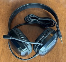 4-PACK Cyber Acoustics AC-6008 Stereo Headsets w/Single Plug, for Education, New