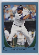 2011 Bowman Draft Blue /499 Mike Moustakas #1 6e0