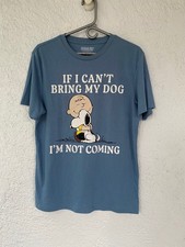 Peanuts Hybrid My Dog Apparel Blue T Shirt Medium bt1-25 