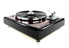 Restored Thorens TD160 turntable black bordeaux red met.  SME 3009