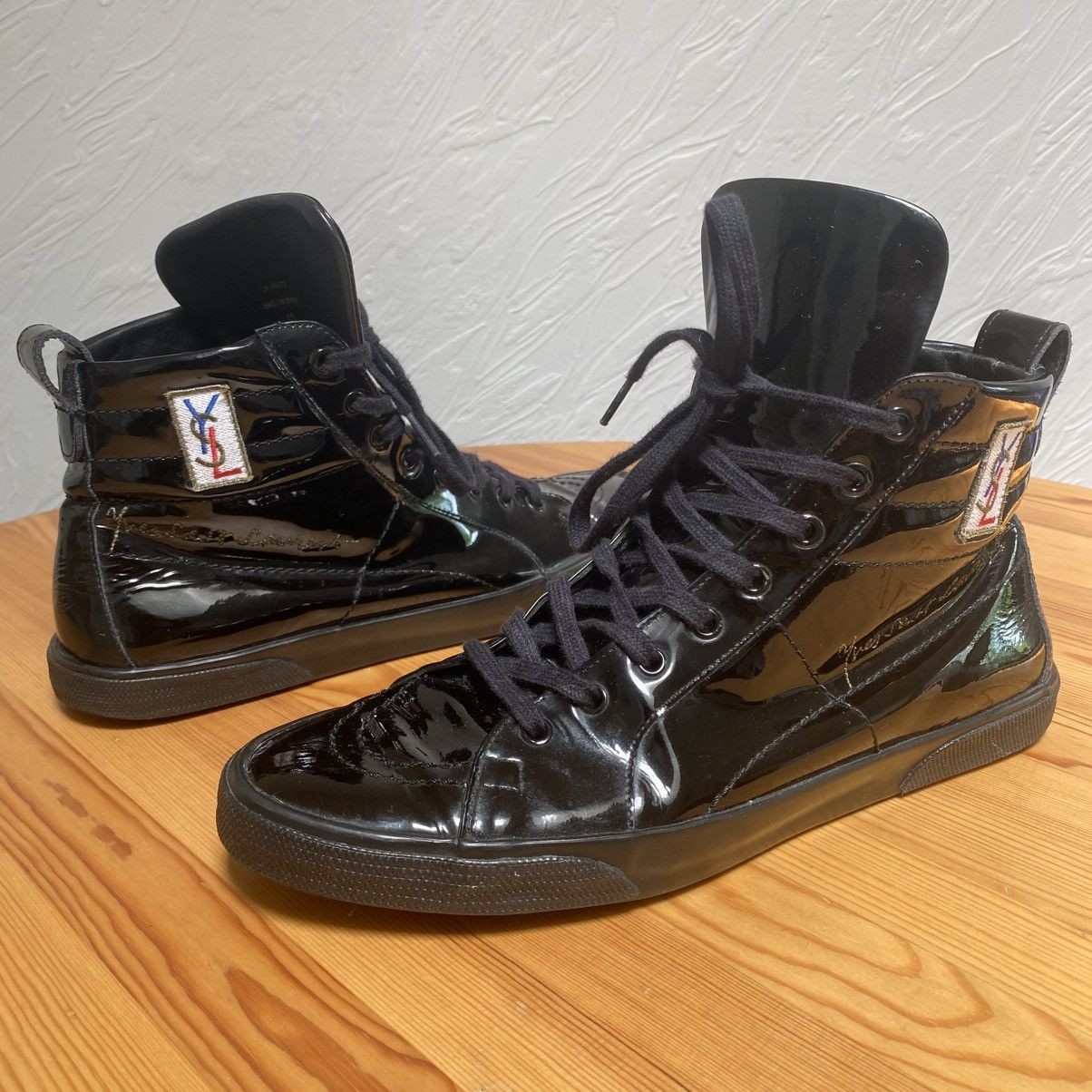 Sneakers alte Yves Saint Laurent nere in vernice 41