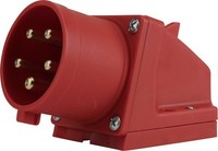 Pce Cee-WandgeräTestecker 5-Polig 32A Rot Cee-Stecker
