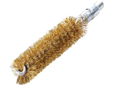 LESSMANN 500714 Rohrbürste L.115mm D.14mm Messingdraht gewellt Besatz-L.80mm