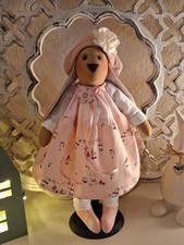 Oster Hase mit Hut Tilda Puppe Deko Shabby Chic Landhaus