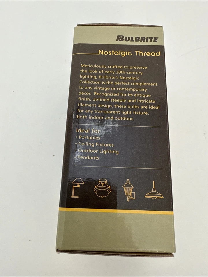 Bulbrite ST18 Nostalgic Thread hairpin Edison style light bulb 60W - Image 2 of 4