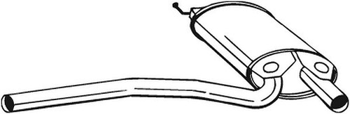 Mittelschalldämpfer Audi A4 B6 2.4 170 PS Benzin