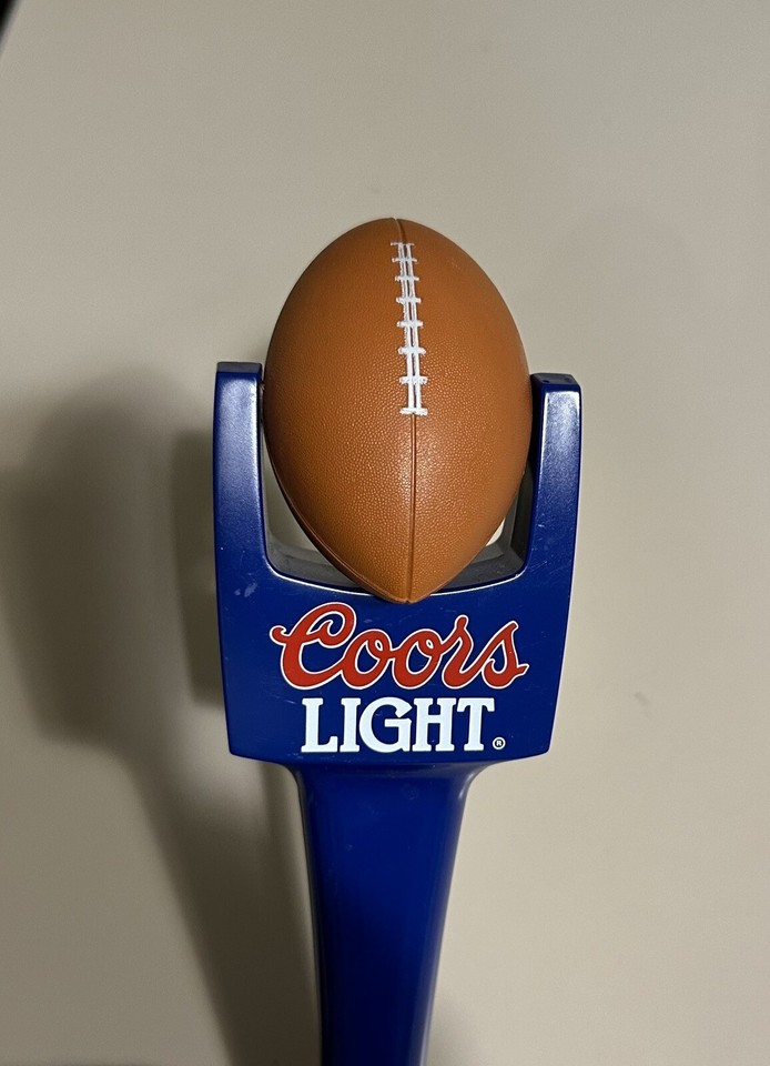 Coors Light Football Beer Tap Handle Field Goal Post Vintage 9” Tall