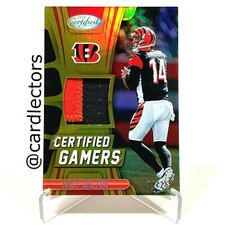 2018 Panini Certified ANDY DALTON Certified Gamers #CG-AD Mirror Gold Patch /25
