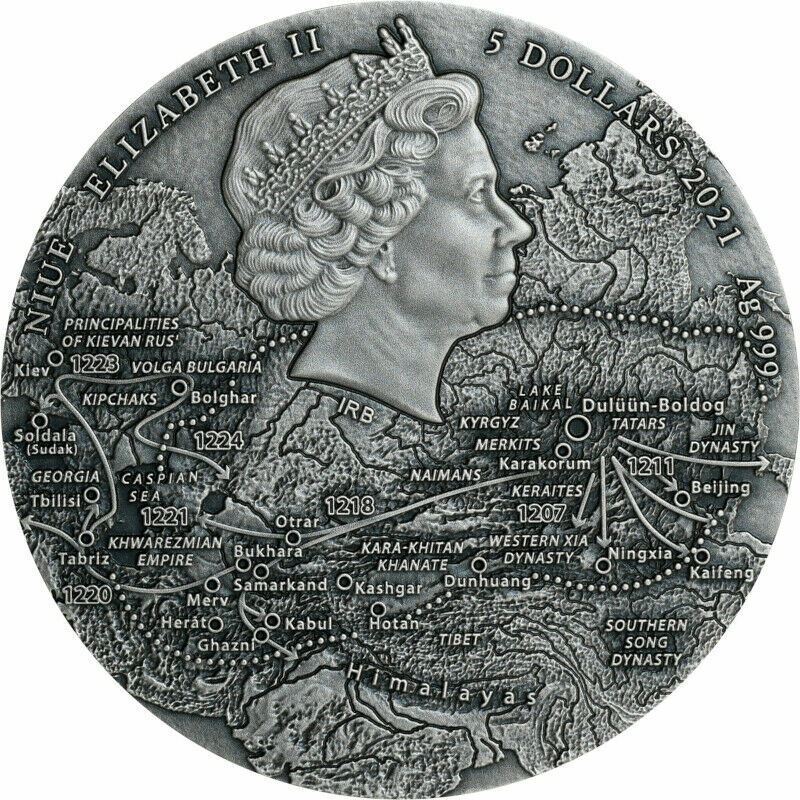 2021年1オンス銀貨5ユーロ　KNIGHTS OF THE PAST　超希少！ 2021 Knights of the Past 5 Euro 1 oz Silver BU - Germania Mint