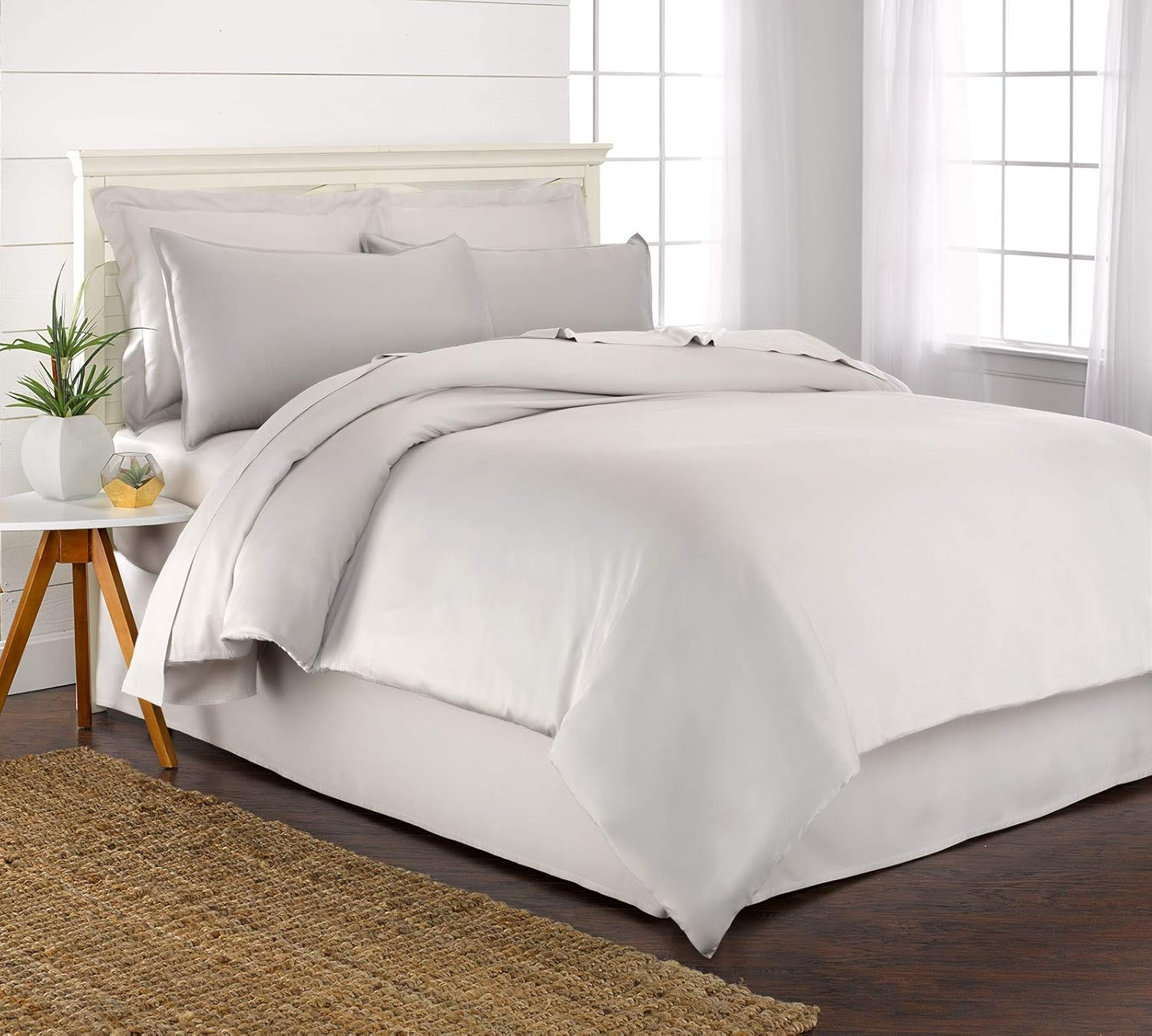 Twin Duvet Cover Set 100% Organic Bamboo Viscose 2-Piece