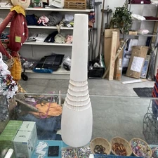 Villacera wooden tower Art plant vase 7140 / 4”x4”x15” inches Thailand