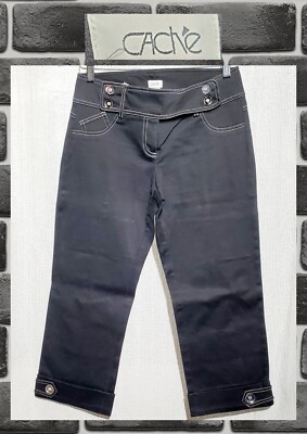 Cache Contour Collection: Black Pants Leather_ Belt Loops_ Size: Sm NWOT 