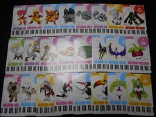 Pokemon Music Musical Note Card x24 Solgaleo Lunala Magmar Golem etc #3551