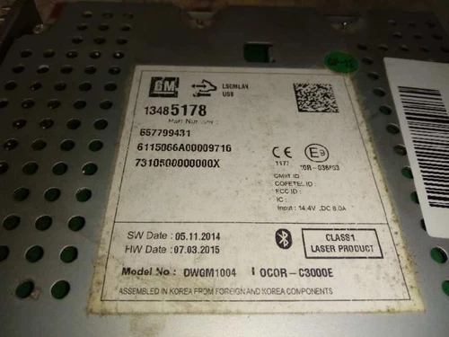 13485178 Sistema Audio/Radio Cd para OPEL CORSA E Expression 2016 6058026 - Imagen 5 de 10