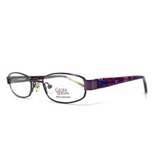 Chelsea Morgan CMM 1005 PU Kids Eyeglasses Frames Purple Rectangular 46-17-125