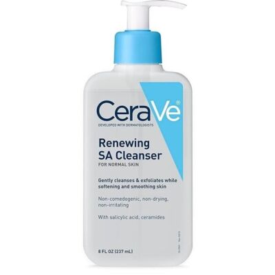 SM CeraVe SA Renewing Cleanser 8 fl Oz for Normal Skin (3 Pack)