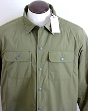 OOBE Brand Men's Snap Front Deck Shirt Jacket Buckwheat Green NWT Free Ship