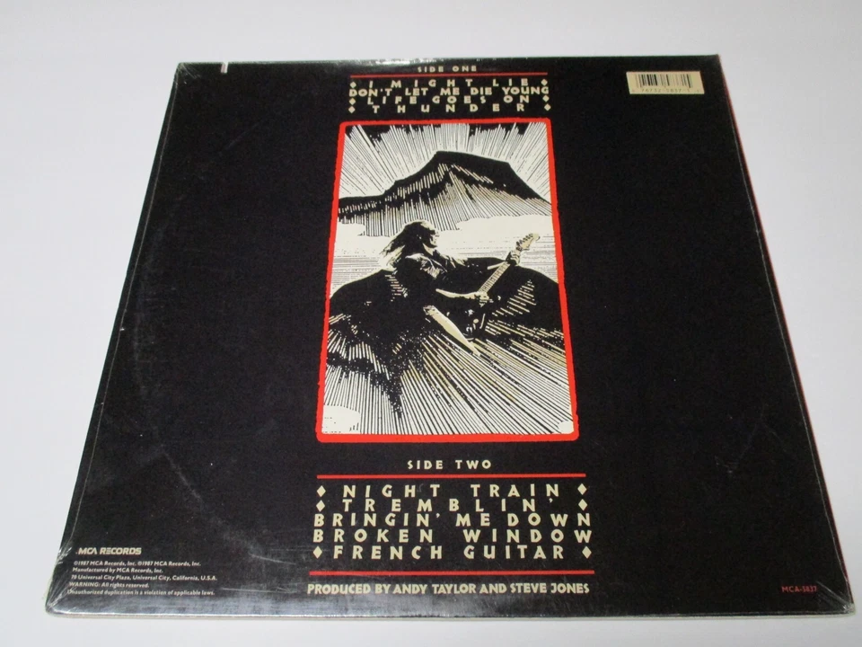 Andy Taylor  - Andy Taylor Thunder 1987 MCA Records ( VINYL  1987 ) - Image 2 of 2