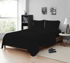 Luxury Flat Sheet Egyptian Cotton 200TC Bed Sheets Single Double King Super King