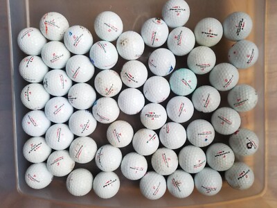 56 AAAA/AAAAA  Pinnacle Gold Power Core Titanium Red Swosh Used Golf Balls