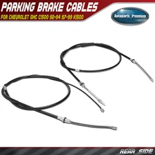2Pcs Rear Parking Brake Cable for Chevrolet GMC C1500 92-94 97-99 K1500 92-99