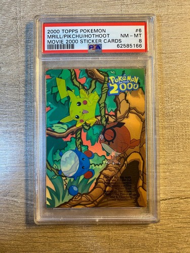 Pokemon TOPPS 2000 the movie - Complete sticker set 10/10 - all PSA8-9 - MINT - Picture 15 of 24