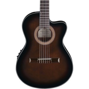 Ibanez GA35TCE Gama Delgada Acústica Eléctrica Guitarra clásica en violín  ráfaga oscuro | eBay