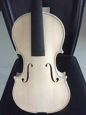 No.L11 New nice 4/4 size violin in white Stradi model 1715 , unvarnished violin