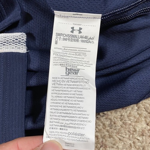 Polo da uomo Under Armour ingranaggi caldi sciolti blu navy piccola - Foto 5 di 10