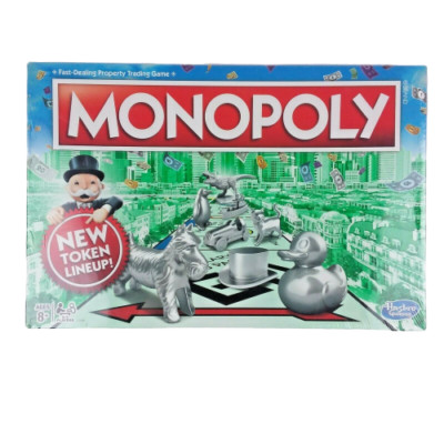 NEW Sealed Monopoly Hasbro Board Game New Token Lineup Traditional Family C1009