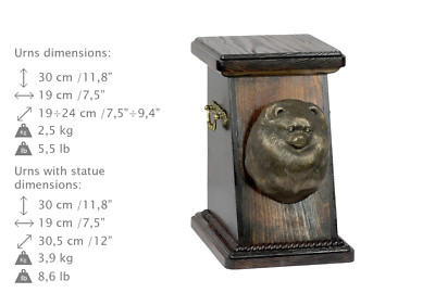 Pomeranian, dog urn made of cold cast bronze, ArtDog, USA kind3