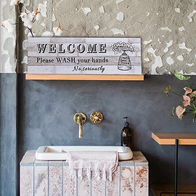 Friendly Reminder Hand Wash Method - Wall Sign