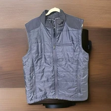 Propper Tactical Vest Mens Sz L Blue Full Zip Pockets Reflective Flap EUC