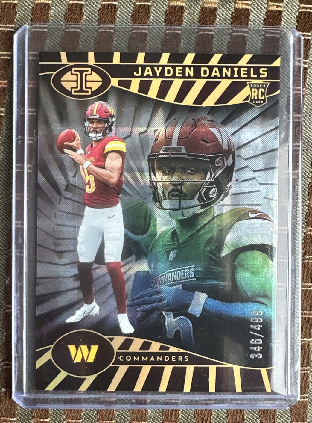 2024 Panini Illusions - Jayden Daniels #93 Trophy Collection Mirrored /499 (RC)