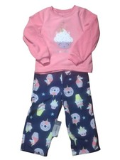 Carters Toddler Girls Sweet Dreams Pajama Set - Unicorn Cupcake Top  Fleece Pan