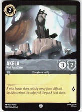Akela Wolf Pack Elder 182/204 Archazia's Island Disney Lorcana