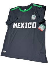 NWT Mexico Soccer Jersey Men's Medium Black SNM Official Licensed Futbol Shirt