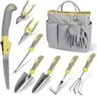 Garden Tool Set 10 Piece Stainless Steel Heavy Duty Gardening Tool Set Digging