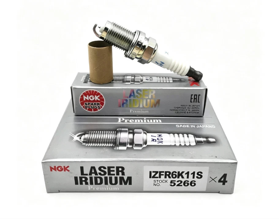Genuine NGK 5266 Spark Plug Laser Iridium for 06-11 Honda Civic IZFR6K11S 4 Pack