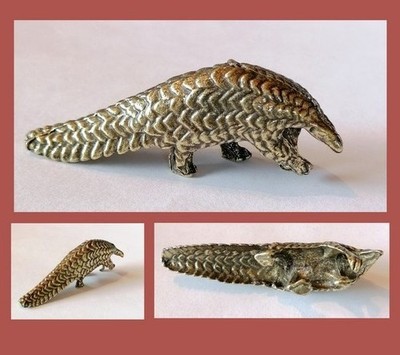 Messing Schuppentier Pangolin NEU